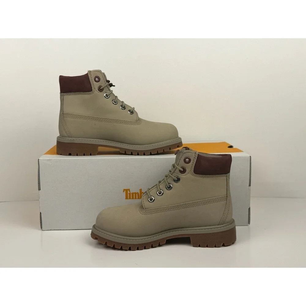 Timberland 6 inch Premium Boots Lemon Nubuck Kids 13 Youth Junior TB 0A6CVG